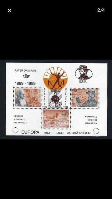 Belgique 1989 - SANS PRIX DE RÉSERVE : 100e anniversaire du
