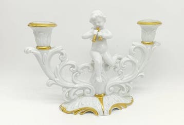 Capodimonte - Kandelaber - Porselein, Goud, Antiek en Kunst