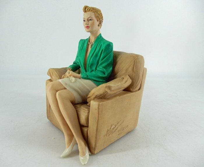 Vittorio Tessaro - Vittorio Tessaro - sculptuur, Art Deco, Antiquités & Art, Curiosités & Brocante