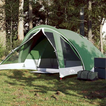 vidaXL Tent 4-persoons waterdicht groen, Caravanes & Camping, Verzenden