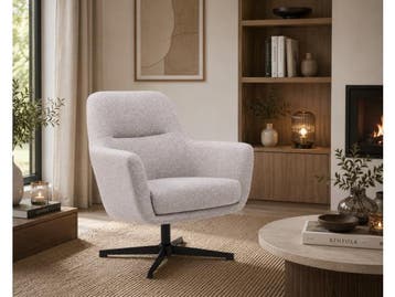 Veiling - Fauteuil Skape - Draaibaar - Linnenstof - Licht Gr