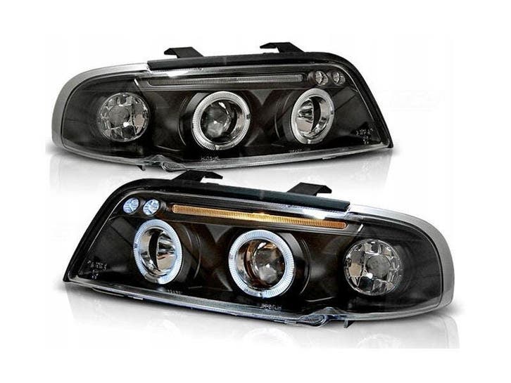 Koplamp units Angel Eyes Black geschikt voor Audi A4, Autos : Pièces & Accessoires, Éclairage, Envoi