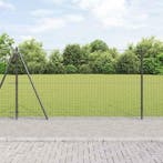 vidaXL Hekpaal. 13 pcs Grijs Staal, Verzenden, Nieuw