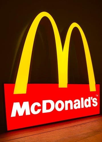 Mc Donald’s - Lichtbord - Aluminium