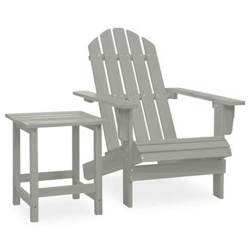 vidaXL Tuinstoel Adirondack met tafel massief vurenhout, Verzenden, Nieuw