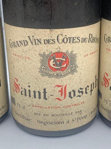 1976 Saint-Joseph, E. Verilhac - Saint-Joseph - 3 Flessen