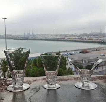Lalique - René Lalique - Drinkset (7) - Bourgueil - Kristal