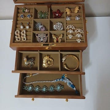 Boîte à bijoux - Coffret à bijoux - Bois