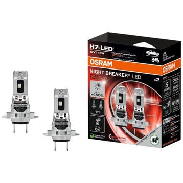 Osram H7 Night Breaker LED Speed 450 – 2 stuks, Verzenden, Nieuw