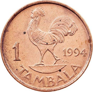 Malawi. Hastings Kamuzu Banda. 1 Tambala 1994 (Sans prix de