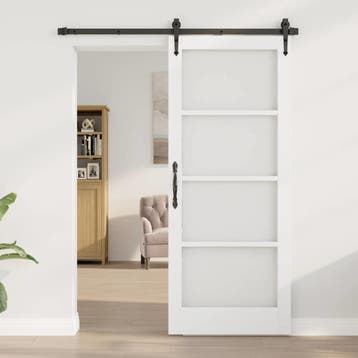 vidaXL Interne Deur ORKDAL Wit geprimed 83 x 202 cm, Doe-het-zelf en Bouw, Verzenden, Nieuw