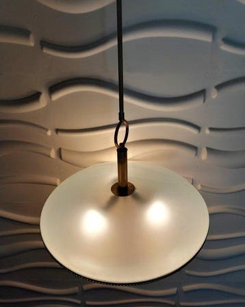 Lampe à suspendre - Laiton doré
