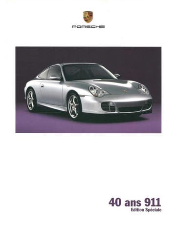 2004 PORSCHE 911 CARRERA 40 JAAR BROCHURE FRANS, Ophalen of Verzenden