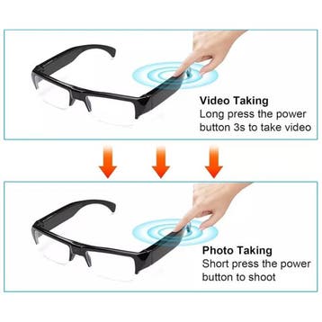 Bril Camcorder - Security Camera DVR Glasses HD 1080p, Verzenden, Nieuw