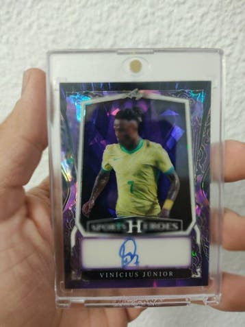 Leaf Sports Heroes Vinícius Júnior BA-VJ1 Gesigneerde kaart,, Nieuw