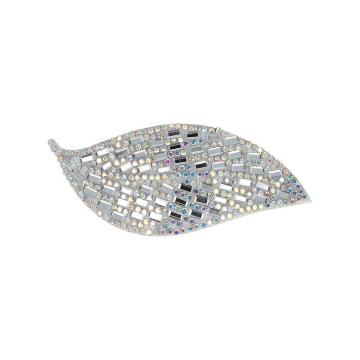 Haarspeld Klikklak 8cm - Blad Vorm - Glitter Steentjes -, Handtassen en Accessoires, Uiterlijk | Haarverzorging