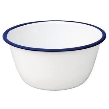 Schaaltjes | Geëmailleerd Staal | Wit/Blauw | 88cl | 6, Verzenden, Nieuw in verpakking