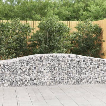vidaXL Schanskorven 25 st gewelfd 400x50x60/80 cm, Tuin en Terras, Verzenden, Nieuw
