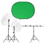 vidaXL Fotostudioset met verlichtingsset en, Verzenden, Nieuw
