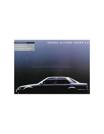 1983 HONDA ACCORD SEDAN BROCHURE DUITS, Ophalen of Verzenden, Nieuw