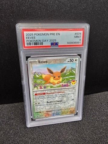 Pokémon - 1 Graded card - Eevee #074 Carte exclusive, Hobby & Loisirs créatifs
