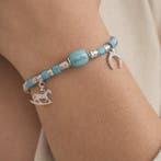 Dodo - Bracelet - 18 carats Or blanc - 0.92ct. tw. Turquoise