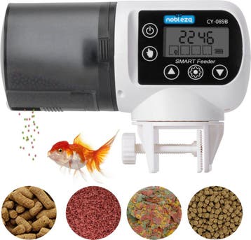 Voederautomaat - Visvoeder - 200ml - Wit - Nobleza, Animaux & Accessoires, Poissons | Aquariums & Accessoires, Verzenden