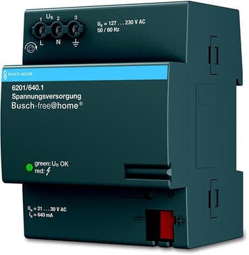 ABB Busch-Jaeger Power Supply 640mA DIN-Rail 6201/640.1 -, Verzenden