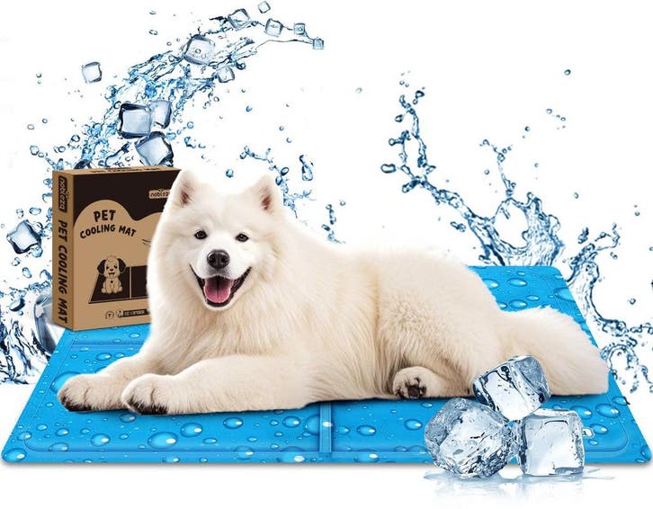 Koelmat Hond & Kat - 120x80 cm - XXL - Blauw - Nobleza, Animaux & Accessoires, Accessoires pour chiens, Envoi
