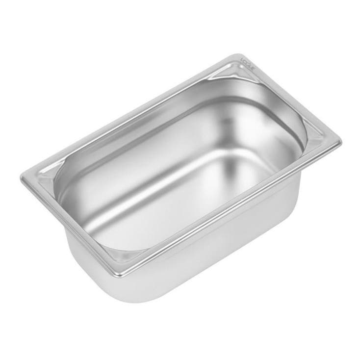 GN-Bak | RVS | 1/4 GN | Hoogte 100mm | 265x162x100(h)mm, Articles professionnels, Horeca | Équipement de cuisine, Envoi