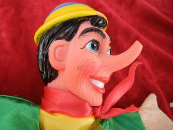 Bimbo - Figuur - Pinocchio marionnettes à main (3) - rubber