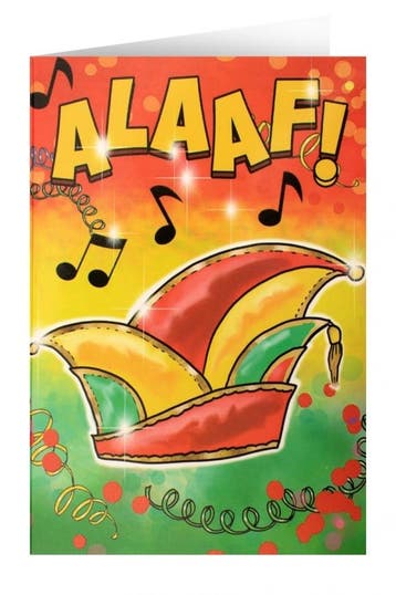 Wenskaart Prinsenmuts Alaaf, Verzenden, Nieuw