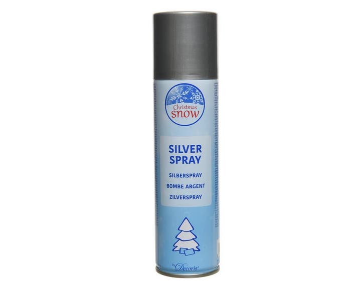 Zilverspray 150 ml voor kerstgroen en decoratie, Huis en Inrichting, Woonaccessoires | Kunstplanten en Kunstbloemen, Nieuw