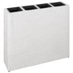 Wit Poly Rattan plantenbak | Tweede Kansje | OP = OP, Verzenden