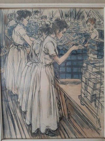 Jan Toorop (1858-1928) - Kaarsenmakerij