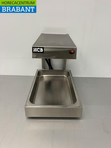HCB RVS Frietwarmer Frieswarmhouder 1/1 gastronorm GN 230V, Verzenden