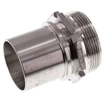 G 2 Buitendraad x 50mm RVS Slangpilaar met, Verzenden