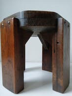 Table à plantes - Chêne - Brutaliste - Années 50