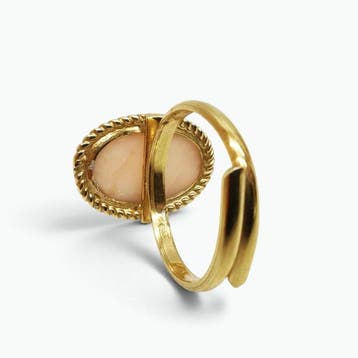 Koraal - Zilver - Ring - Italiaans vakmanschap