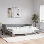 vidaXL Slaapbank met onderschuifbed 80x200 cm stof, Verzenden, Nieuw