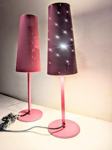 IKEA - Lampe (2) - B0807, Talvik Roze - Métal - IKEA TALLVIK