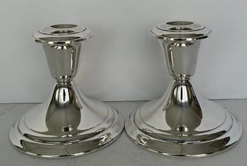 Gorham - Kaarsenhouder Gorham sterlingzilver kandelaars #661, Antiek en Kunst