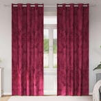 vidaXL Velvet Gordijnen 2 pcs Wijnrood 260 x 140 cm Fluweel, Huis en Inrichting, Verzenden, Nieuw