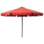 vidaXL Parasol met houten paal 330 cm terracottakleurig, Tuin en Terras, Verzenden, Nieuw