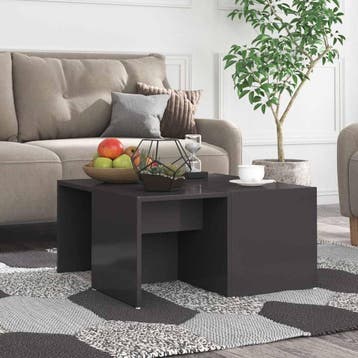 vidaXL Salontafels 4 st 33x33x33 cm bewerkt hout hoogglans, Verzenden