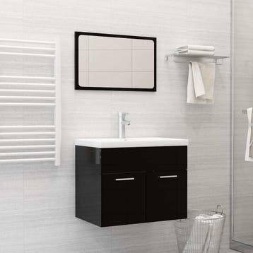 vidaXL Inbouwwastafel met kraan 61x39x18 cm keramiek wit, Verzenden, Nieuw