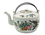 dinastia Qing - Theepot - Porselein - 19e eeuw Familie Rosa