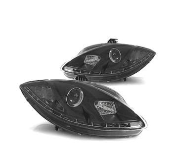 PHARES SEAT LEON ALTEA 09-12 LED DRL FEUX DE JOUR VRAIS FOND, Autos : Pièces & Accessoires, Éclairage, Verzenden