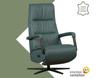 Leren elektrisch relaxfauteuil Core - Toledo Whale, Ophalen of Verzenden