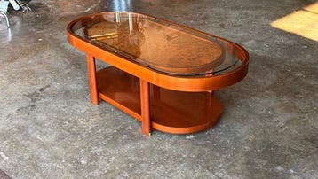 Salontafel - Hout, Glas, Antiek en Kunst